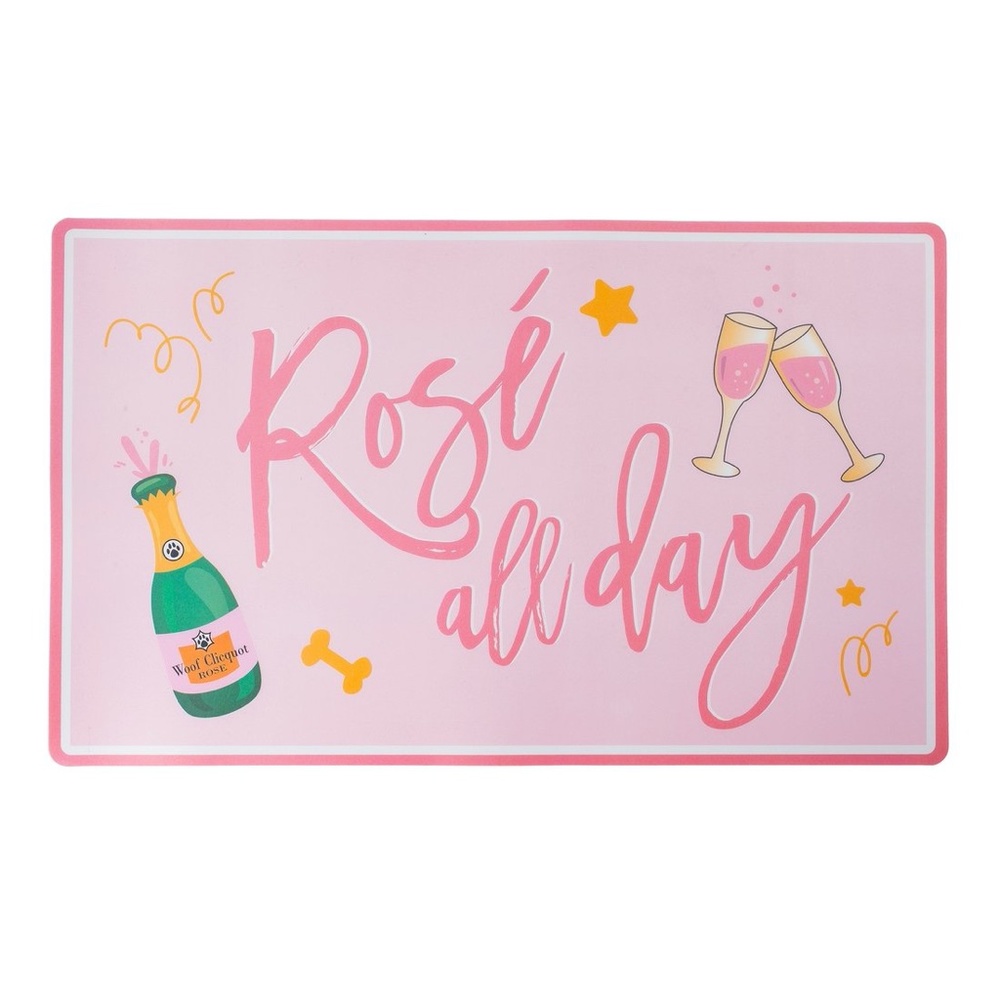 HAUTE DIGGITY DOG*ROSE ALL DAY PLACEMAT*NEW*